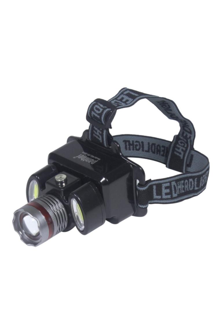 Pt-5910 Pompalı Zoom Ledli Kafa Lambası 3w 3aa Pilli