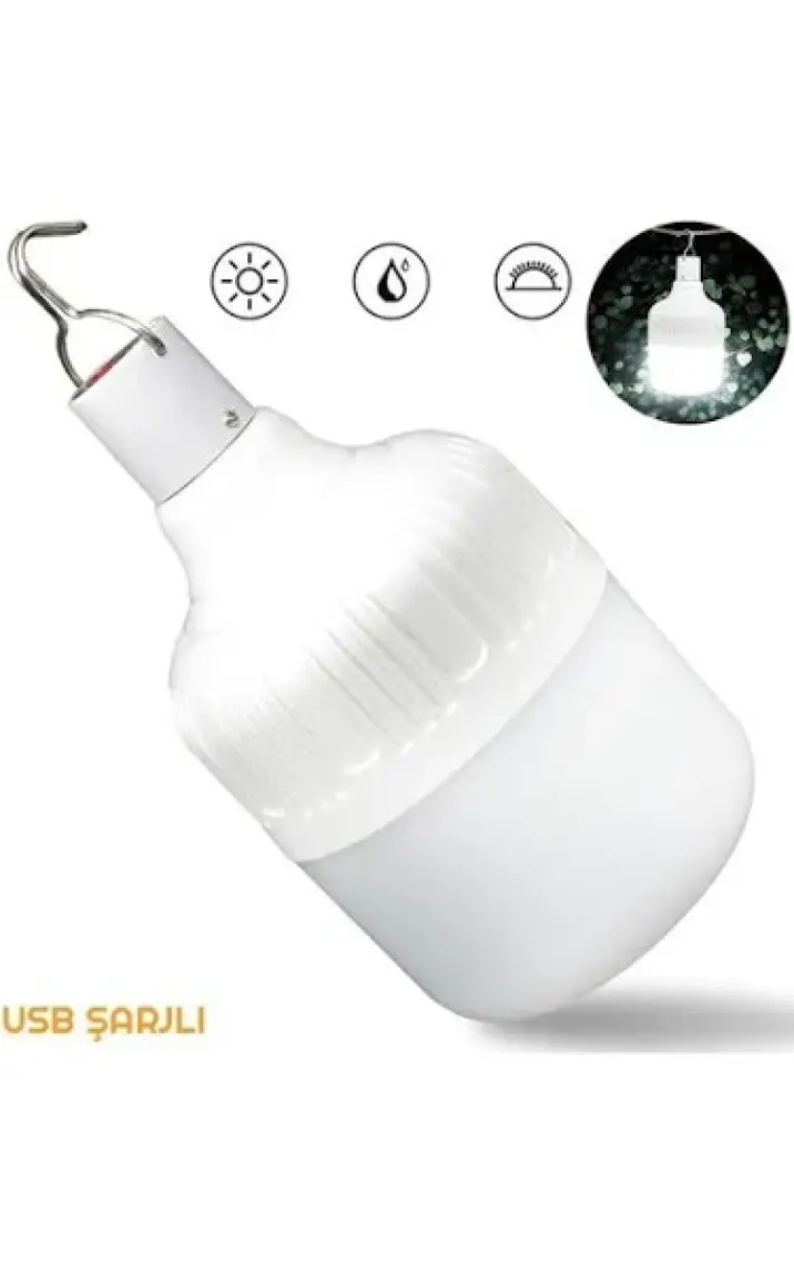 Exeo 3 Modlu USB Şarjlı Asılabilir LED Lamba Beyaz