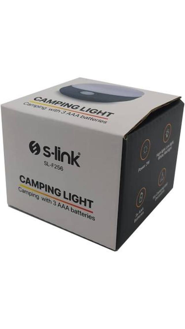 SL-F256 Beyaz ve Kırmızı Smd Ledli Işık Kademeli Pilli Kamp Feneri