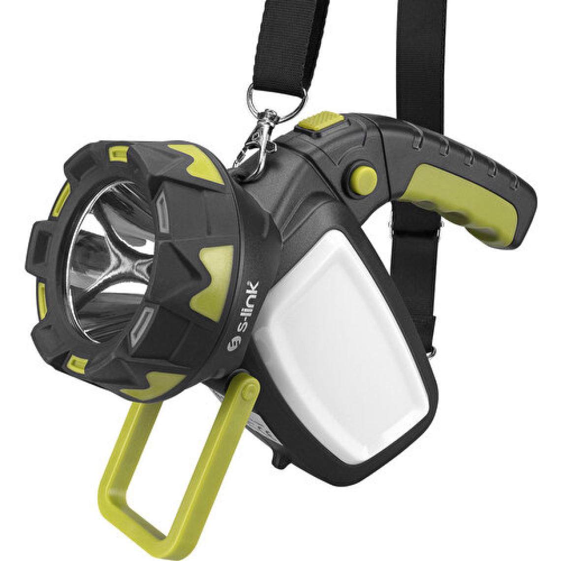 S-Link SL-F894 5W Led+18 Beyaz+ 18 Kırmızı Ledli Işık Modlu Döner Kollu Usbşarjlı Elfeneri