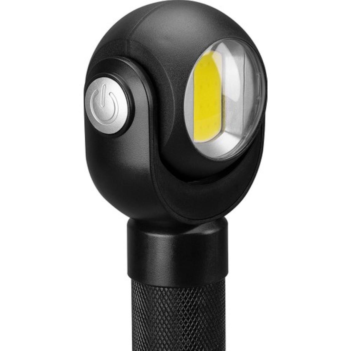 S-Link SL-F860 3W COB+3W LED Pilli Dönebilen Çift Başlıklı Manyatik Tutuculu El Feneri