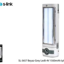 S-Link SL-3657 Beyaz 4V 1500Ah Ledli Işıldak