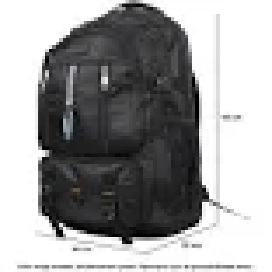 Bagacar Izdag Siyah Gri Seyahat Sırt Çantası 60 Lt 17" Laptop Bölmeli