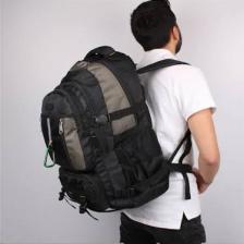 Bagacar Izdag Kahve Siyah Seyahat Sırt Çantası 60 Lt 17" Laptop Bölmeli