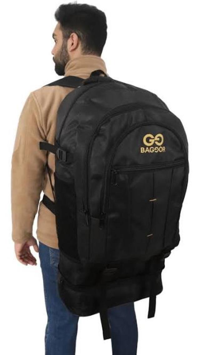 Baggor 90 Litre Körüklü Su Geçirmez Çok Gözlü Laptop Bölmeli Kampçı-Seyahat-Dağcı Sırt Çantası
