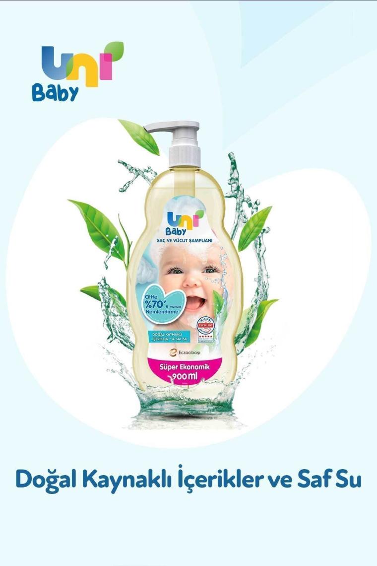Saç Ve Vücut Şampuan 900 ml 3'lü