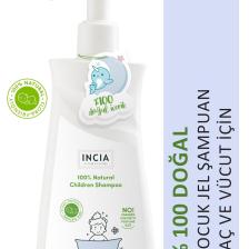 %100 Doğal Organik Sertifikalı Bebek Ve Çocuk Jel Şampuanı Saç Vücut Lavanta Konak Önleyici 350 ml