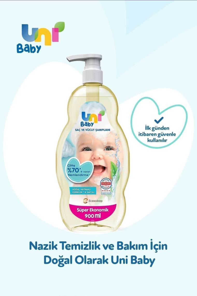 Saç Ve Vücut Şampuan 900 ml 3'lü