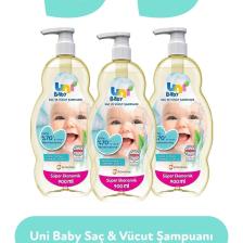 Saç Ve Vücut Şampuan 900 ml 3'lü