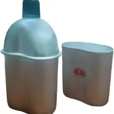 Square 930Cv Taslı Matara(Kamuflaj Kılıflı)