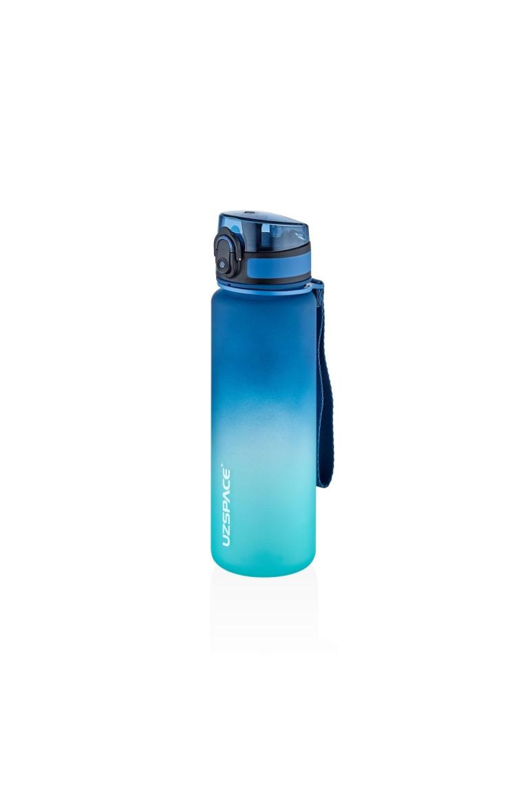 Uzspace 3026-4 Çift Renk Mavi-Yeşil Motivasyon Matarası 500 ml