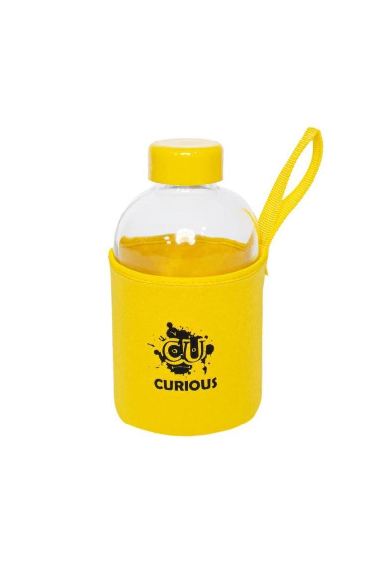 Biggdesign Moods Up Curious Neopren Kılıflı Cam Matara 600 ml