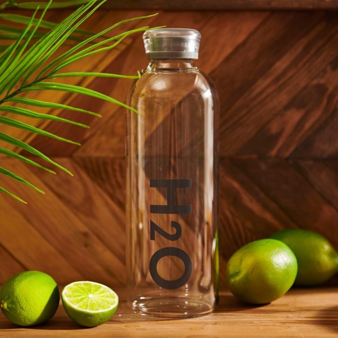 Tohana H2O Borosilikat Cam Matara - Gri - 1000 ml