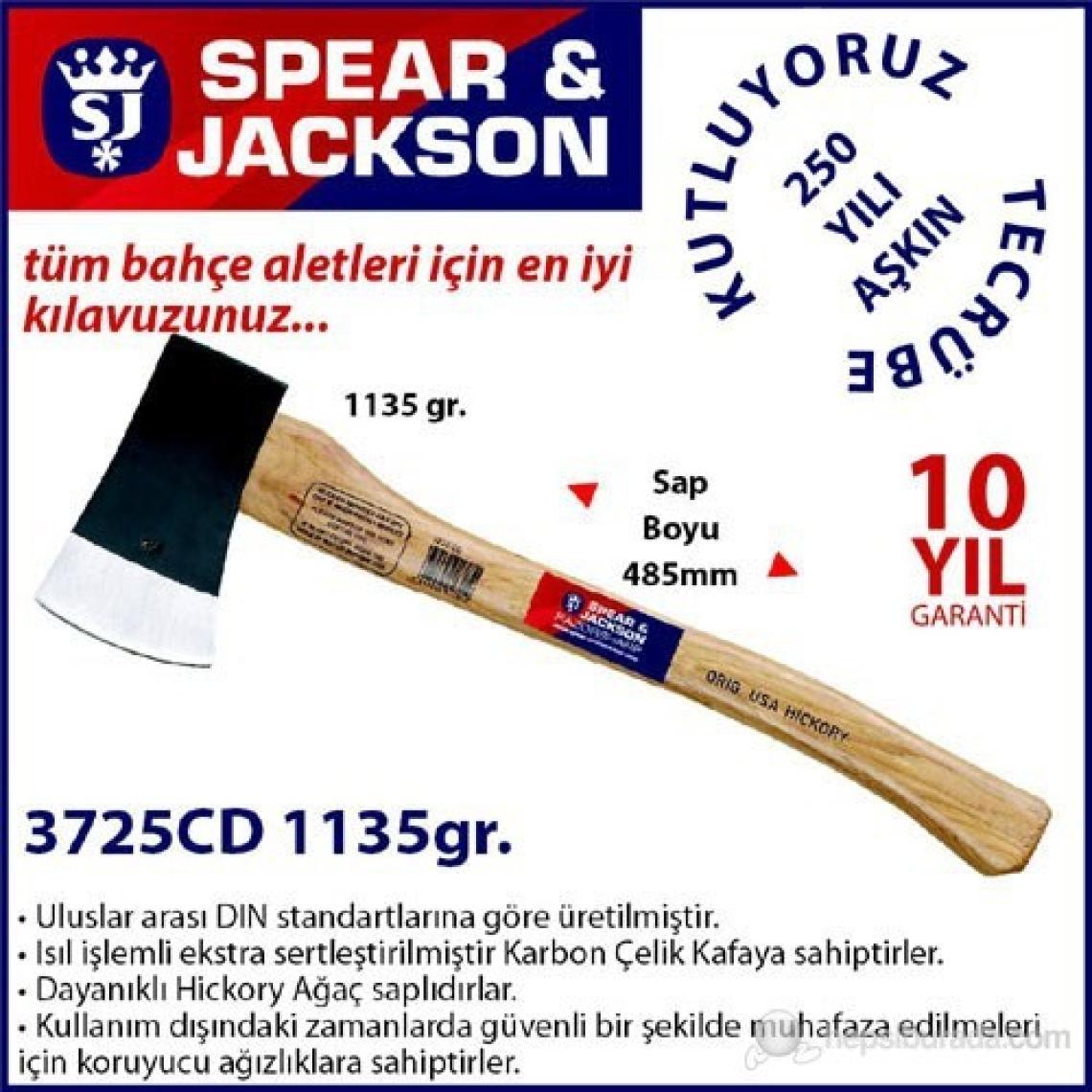 Spear And Jackson 3725Cd Ağaç Saplı Balta 1135 Gr