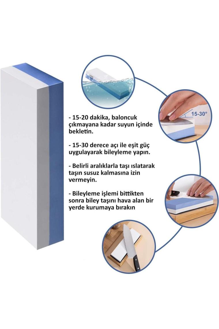 1000# 6000# Çift Taraflı Profesyonel Bileme Taşı Sulu Biley 1. Kalite Uzun Ömürlü Kusursuz