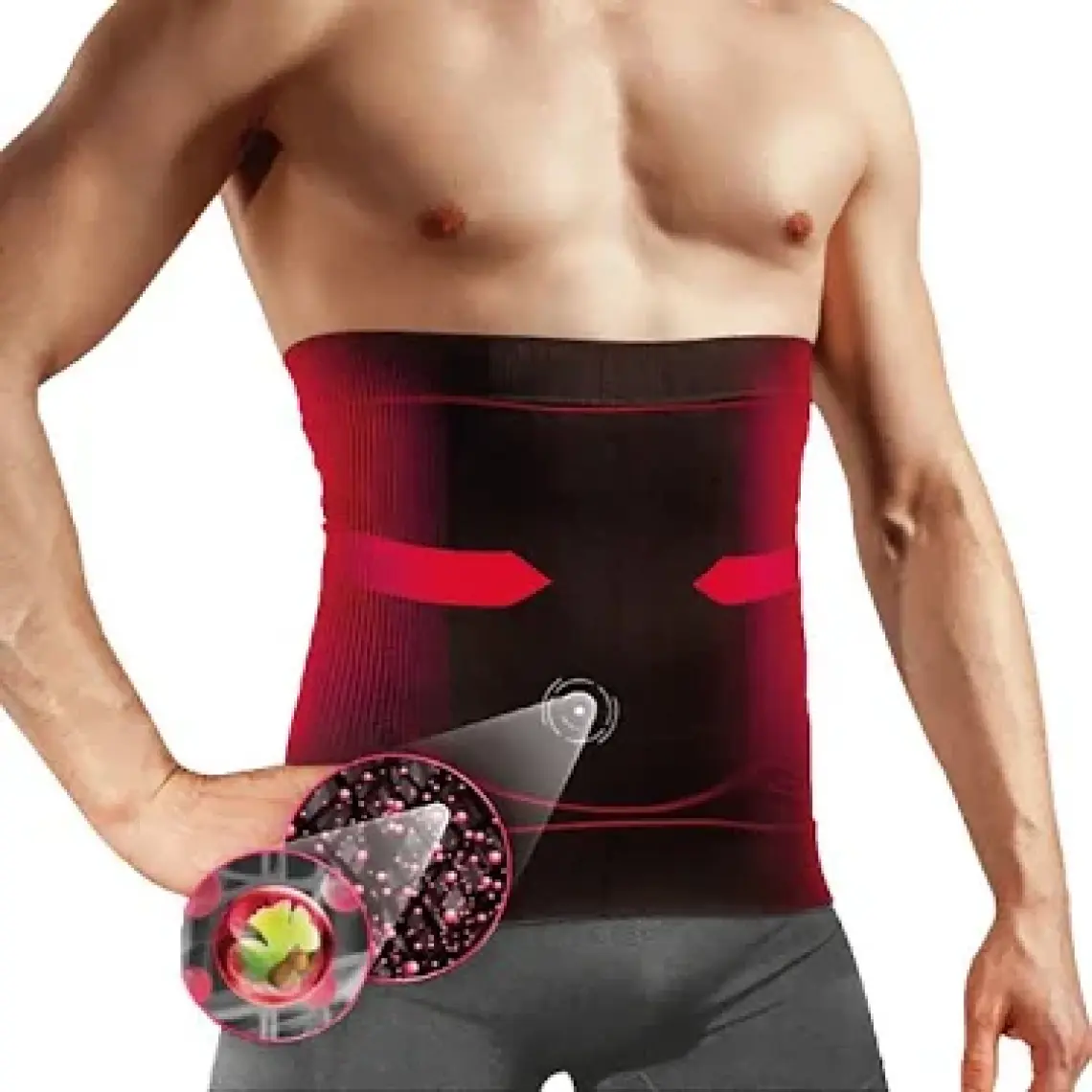 Lytess Men Sculpt&slim Slimming Belt L - XL  -  Black
