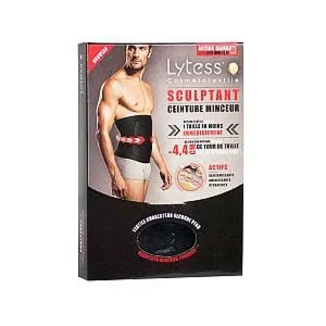Lytess Men Sculpt&slim Slimming Belt L - XL  -  Black