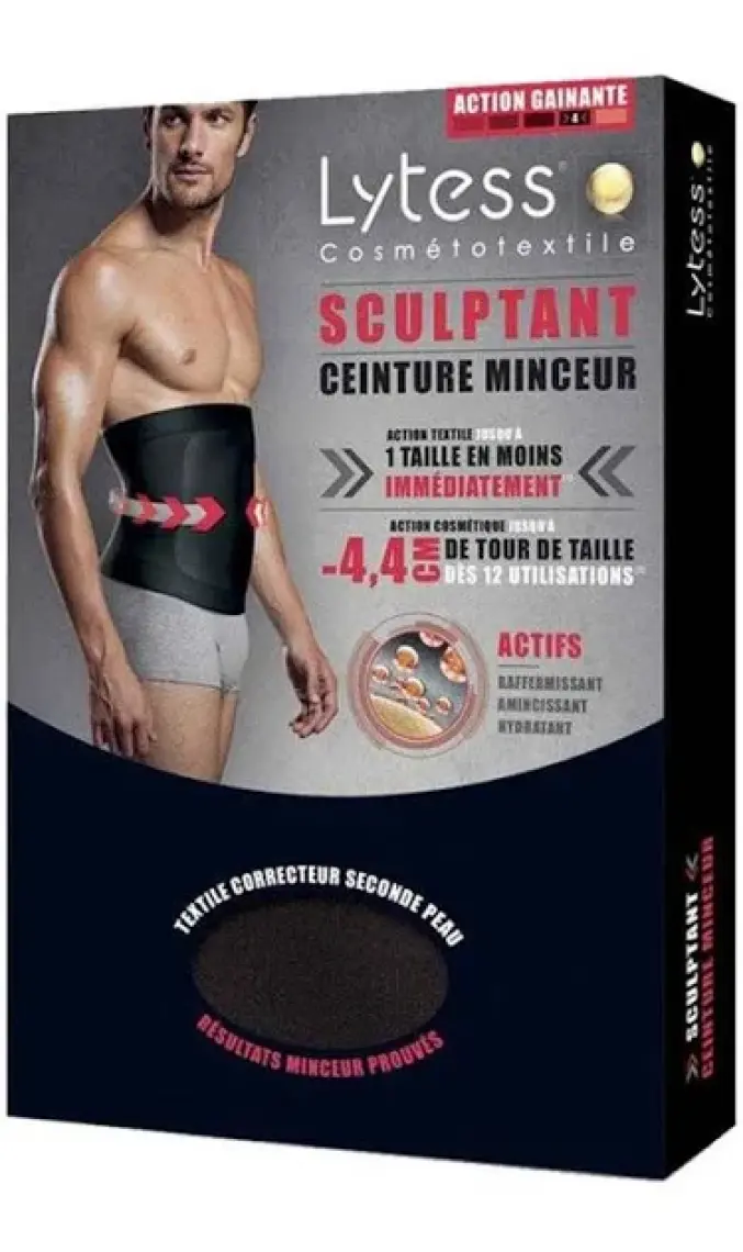 Lytess Men Sculpt&slim Slimming Belt L - XL  -  Black