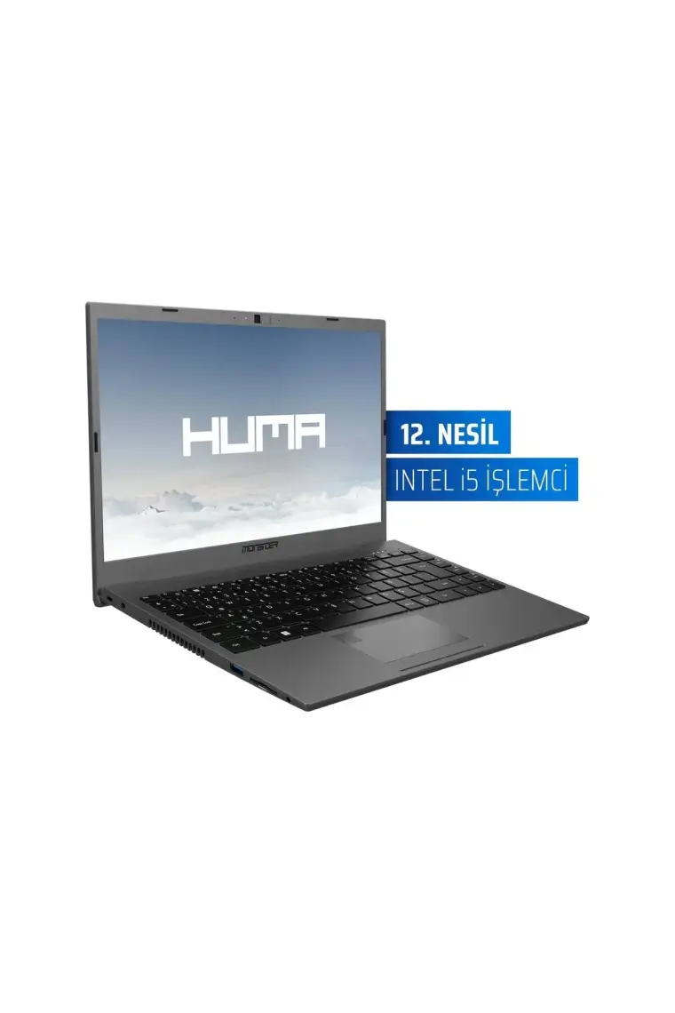 Monster HUMA H4 V5.1 Intel Core i5 1235U 16 GB RAM 500 GB SSD FreeDOS 14,1'' FHD 60 Hz Taşınabilir Bilgisayar