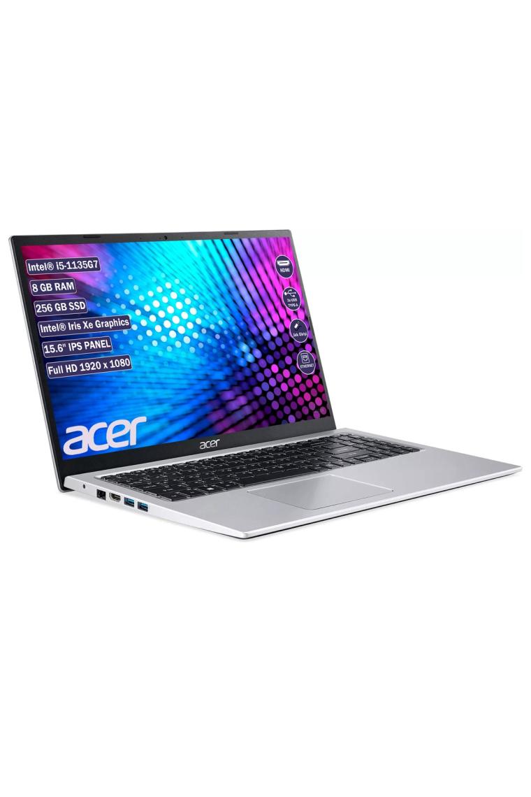 Aspire3 Intel Core i5-1135G7 8GB 256GB SSD 15,6" FHD DOS Dizüstü Bilgisayar (ACER Türkiye Garantili)