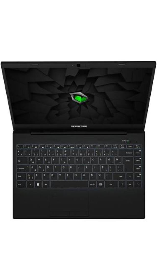 Monster HUMA H4 V5.2.3 Black Intel Core i7 1255U 8 GB RAM 500 GB SSD FreeDOS 14,1'' FHD 60 Hz Taşınabilir Bilgisayar