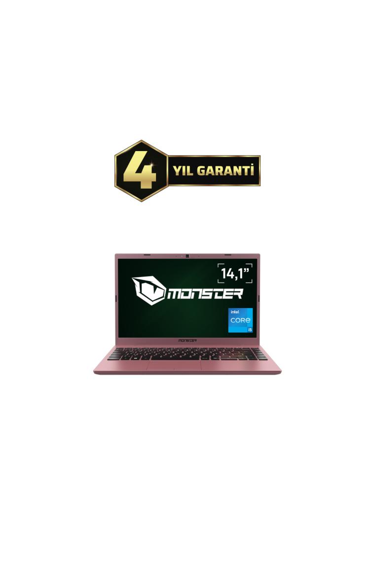 Monster HUMA H4 V5.1.12 Rose Gold Intel Core i5 1235U 16 GB RAM 1 TB SSD Windows 11 14,1'' FHD 60 Hz Taşınabilir Bilgisayar