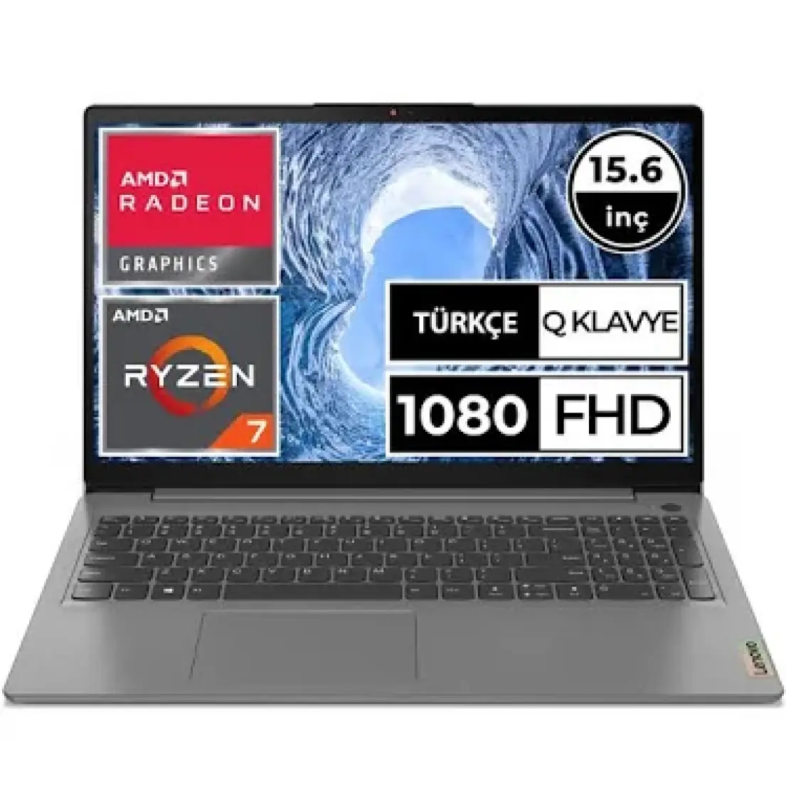 Lenovo IdeaPad  AMD Ryzen 7 5700U 8GB 512GB SSD Freedos 15.6" FHD Taşınabilir Bilgisayar 82KU00VNTX