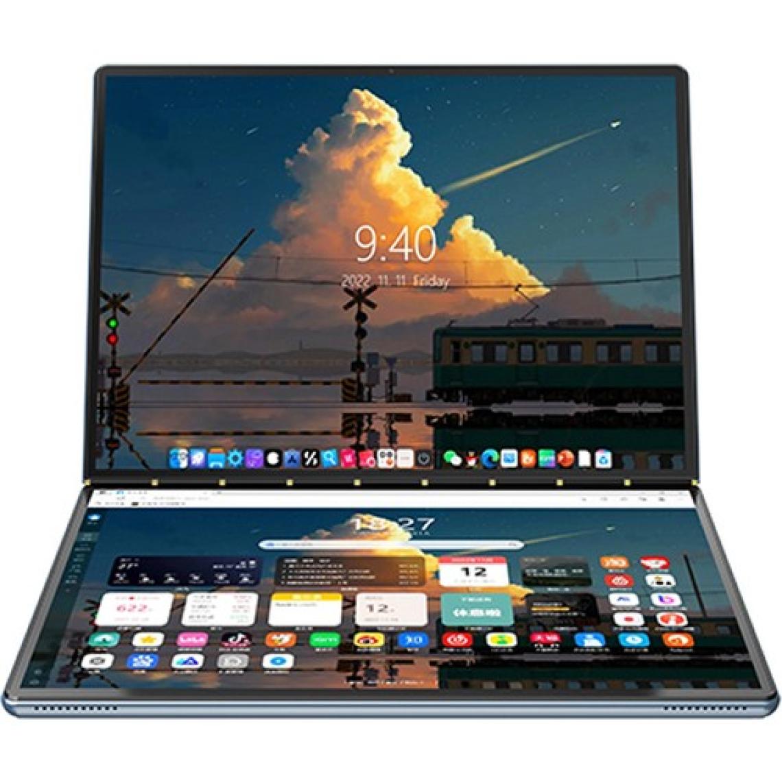 Icotech DS11 Plus 11+11 Inç I3 12.nesil 32GB Ram 1 Tb SSD Çift Ekranlı Dokunmatik Laptop Dizüstü Bilgisayar