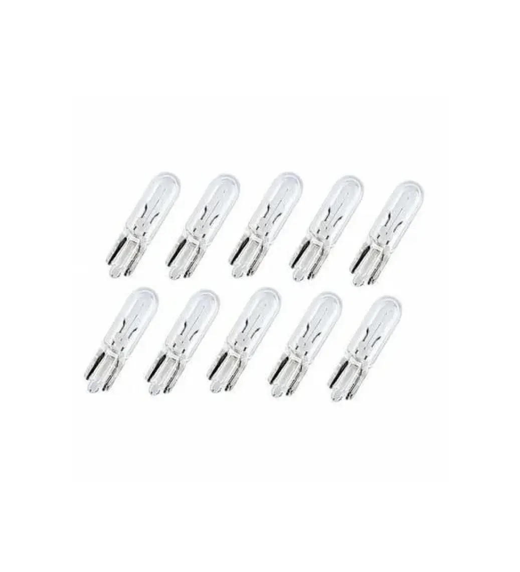 12V T5 1.2W Küçük Dipsiz Gösterge Ampulü 10 Adet Mini