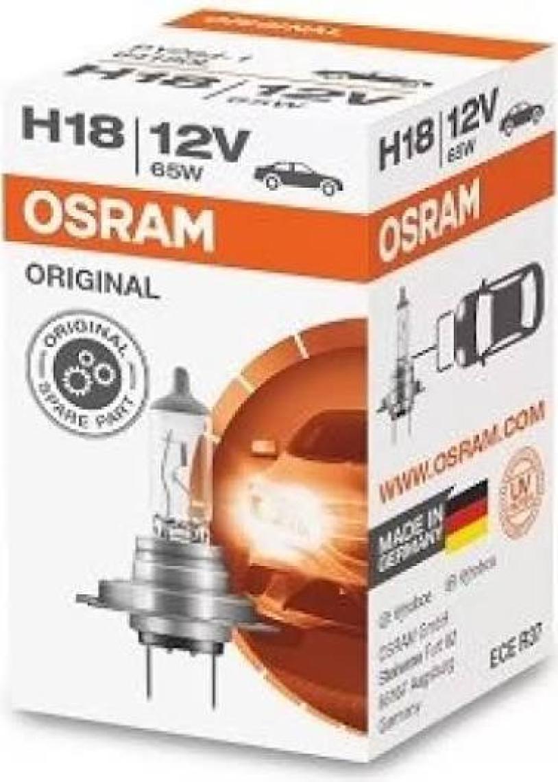 Osram 12 V 65 W  H18 Halogen Ampul