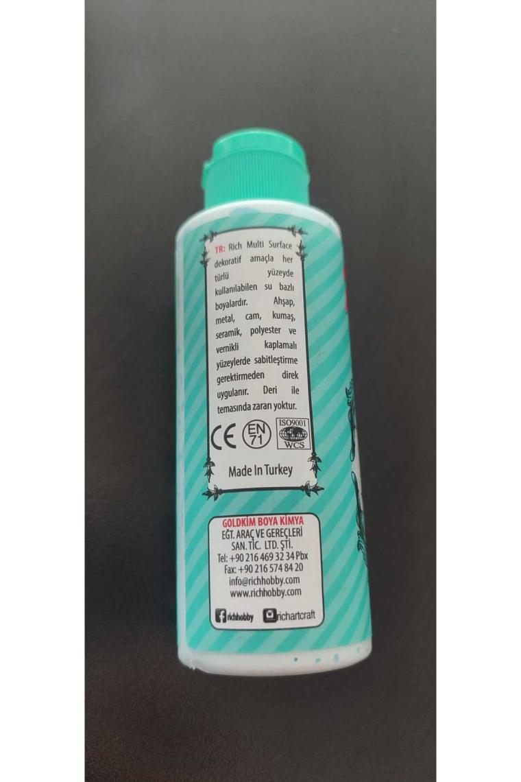 Toptan Bulurum Rich Multi Surface 2240 Is Siyahı Akrilik Boya 120 cc