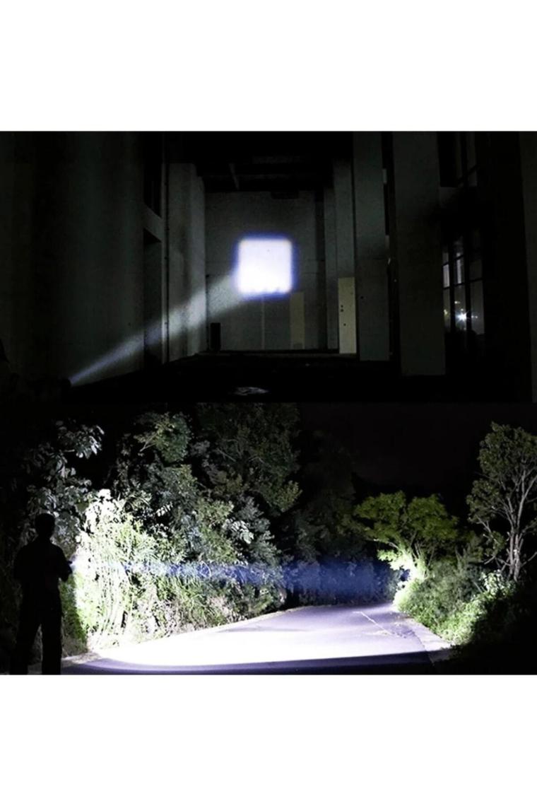 Flaşörlü Şarjlı Polis El Feneri 3 Fonksiyonlu 8024 Ct-8024