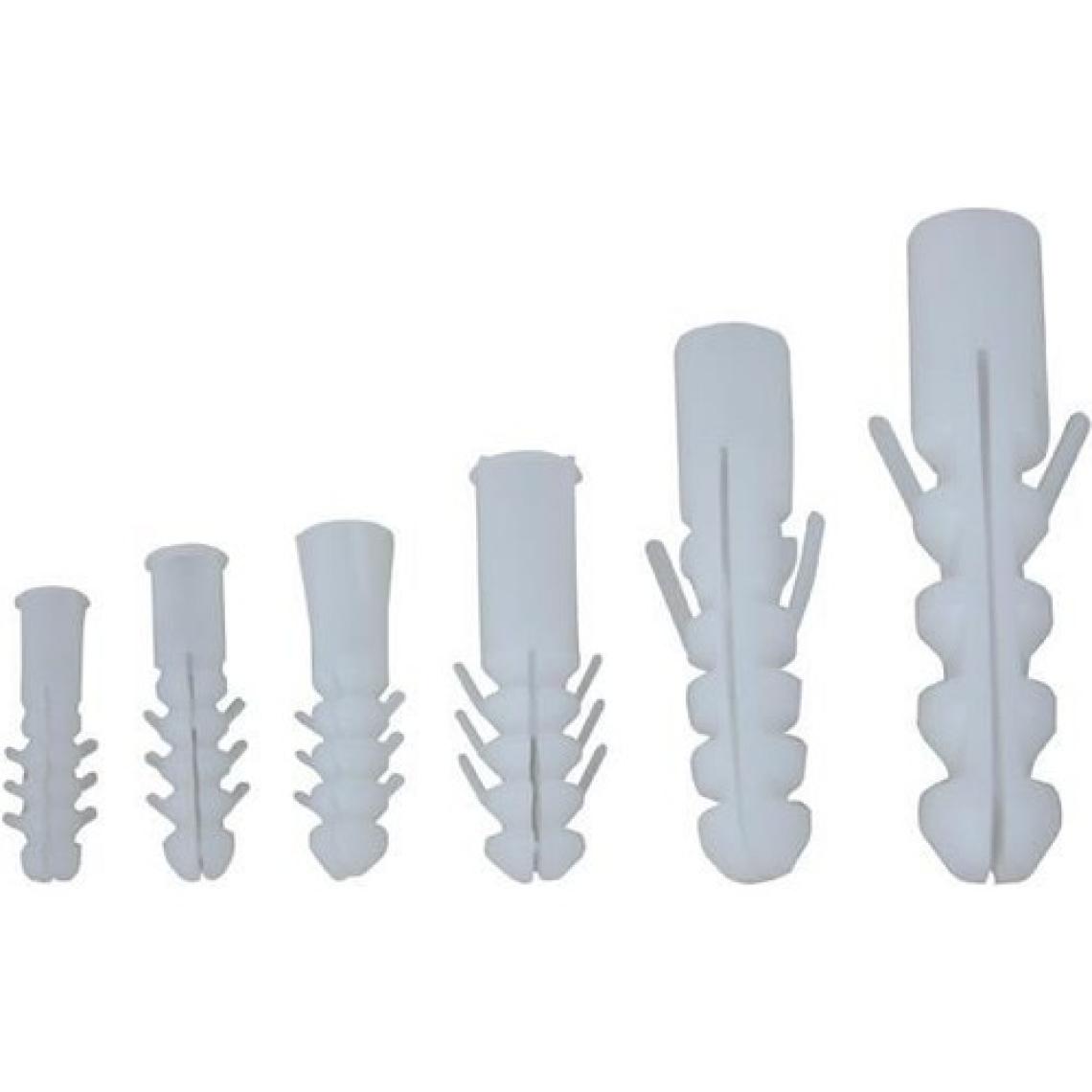 Plastik Dubel Beyaz 7 mm ( 100 Adet )