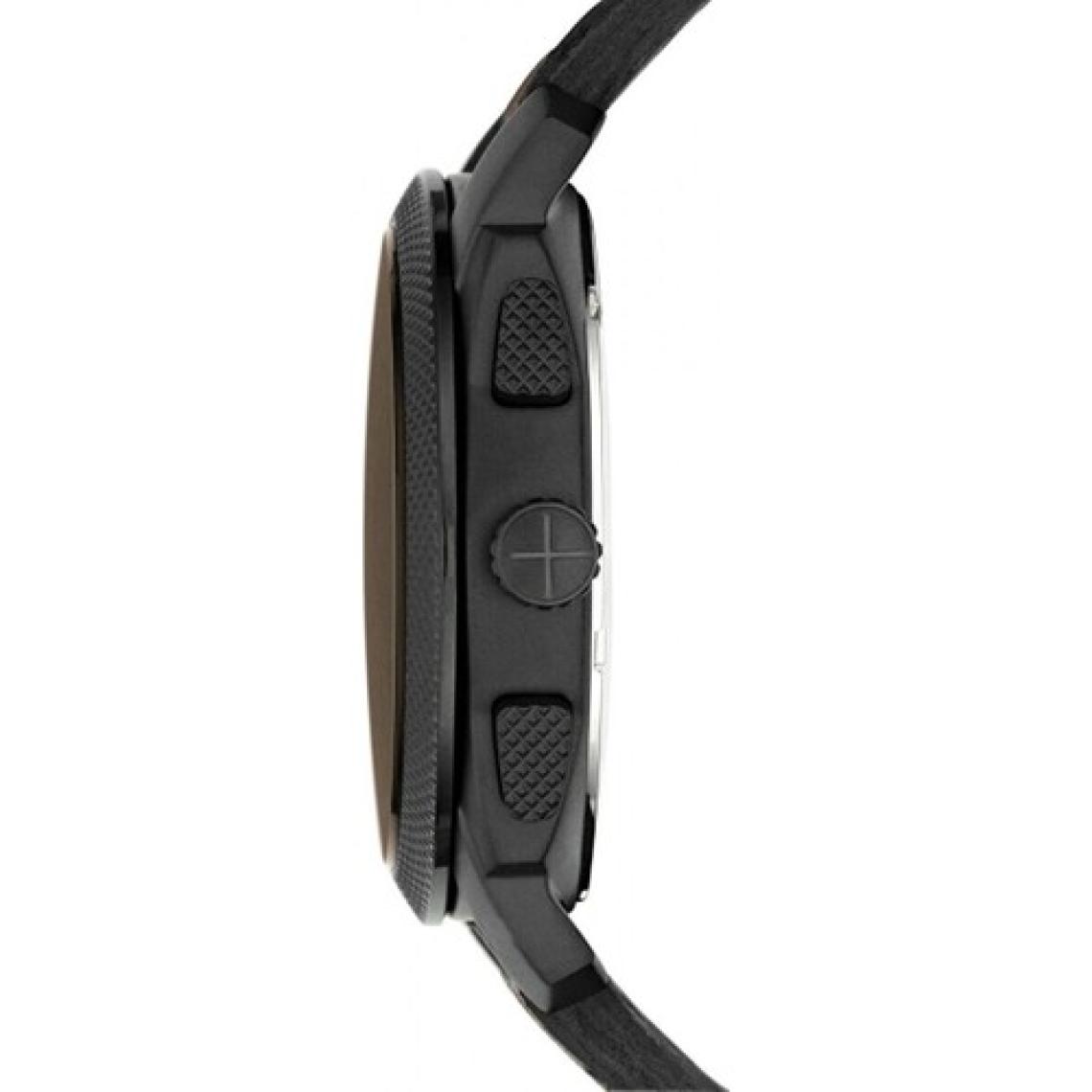 Fossil Machine Erkek Kol Saati – 24 Saat Kronometre, Takvim, Çelik Kasa, Deri Kayış, 5 ATM Su Geçirmez Mineral Cam