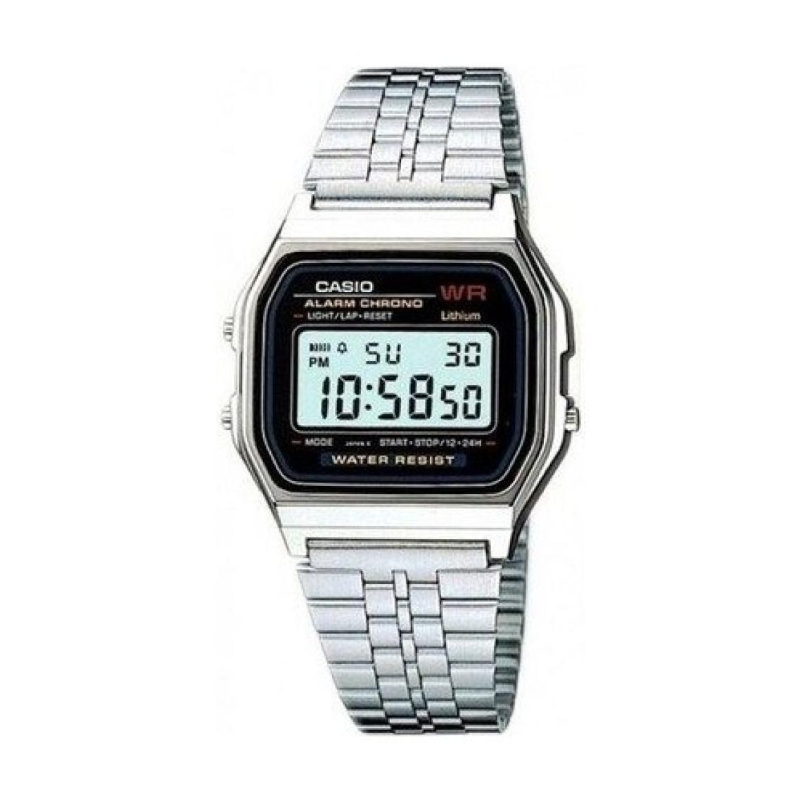 Casio Dijital Erkek Kol Saati - Takvim, Alarm, Kronometre, Işıklı, Çelik Kordon, Alüminyum Kasa, 3 ATM Suya Dayanıklı