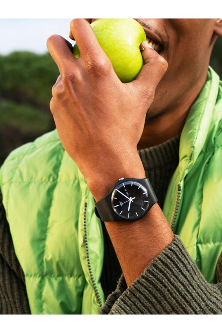 Swatch Mono Black Again Erkek Kol Saati SO29B704