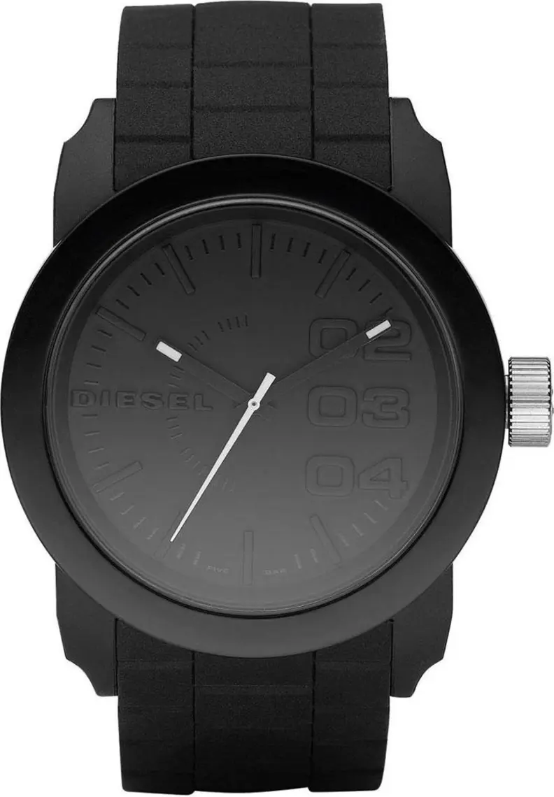 Diesel Erkek Spor Kol Saati - Quartz, Analog, Silikon Kordon, Çelik Kasa, Mineral Cam, 5 ATM Suya Dayanıklı