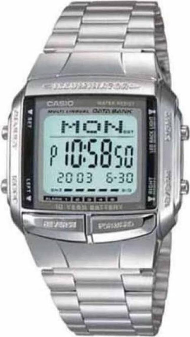 Casio Erkek Dijital Kol Saati – Alarm, Kronometre, Takvim, Çelik Kordon, Mineral Cam, 3 ATM Su Geçirmez, LED Aydınlatma