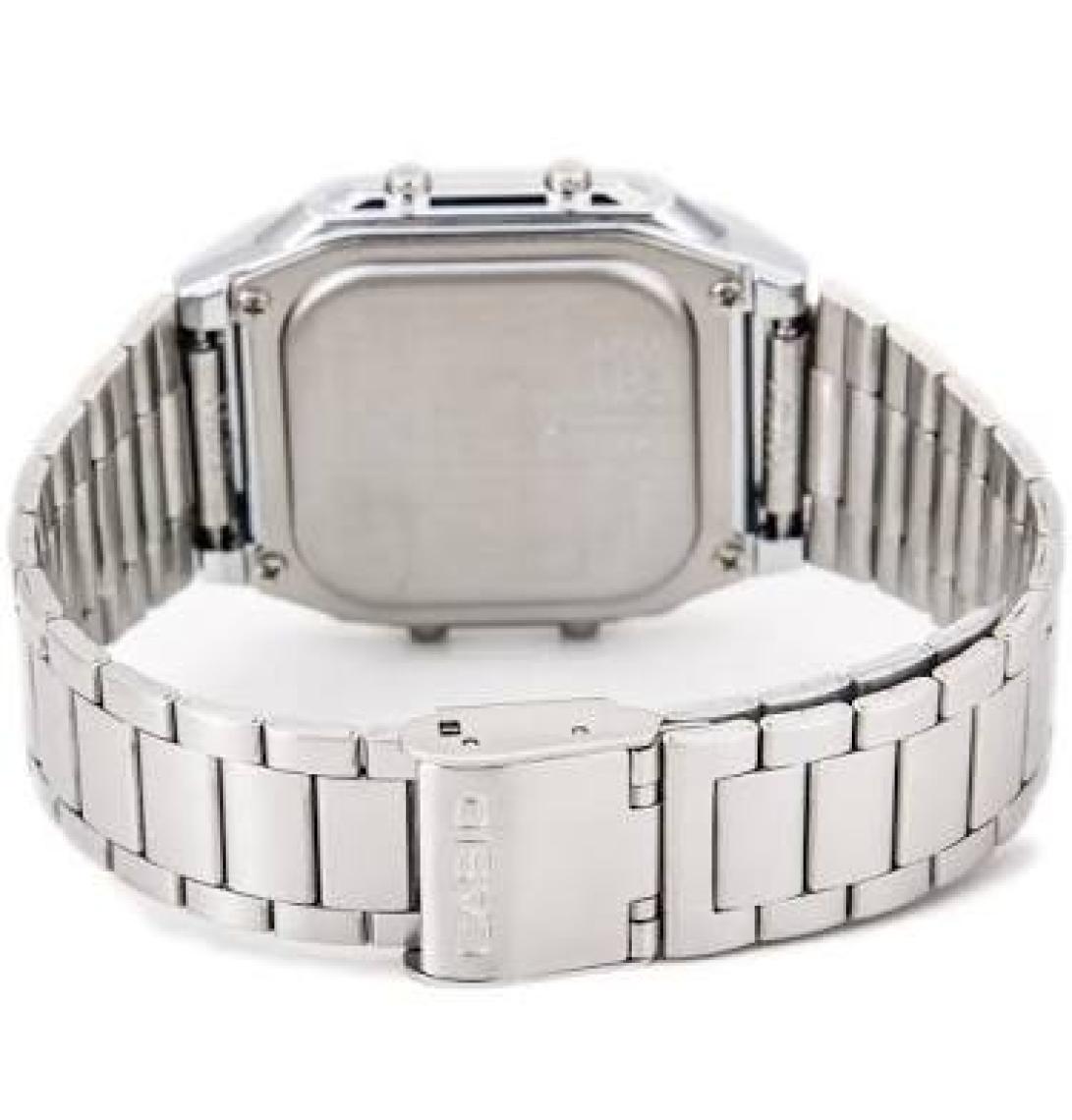 Casio Erkek Dijital Kol Saati – Alarm, Kronometre, Takvim, Çelik Kordon, Mineral Cam, 3 ATM Su Geçirmez, LED Aydınlatma
