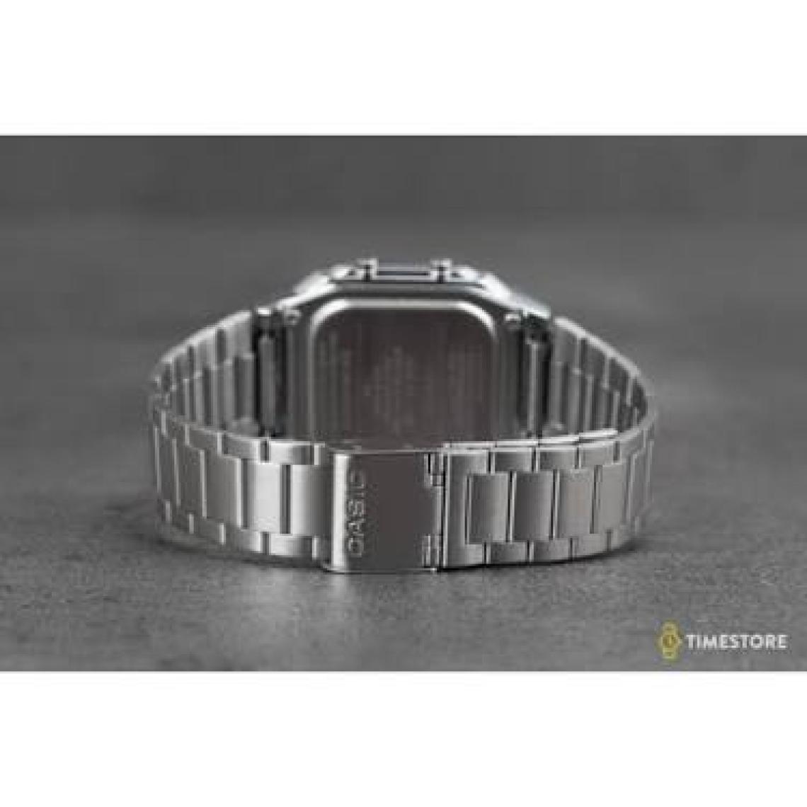 Casio Erkek Dijital Kol Saati – Alarm, Kronometre, Takvim, Çelik Kordon, Mineral Cam, 3 ATM Su Geçirmez, LED Aydınlatma