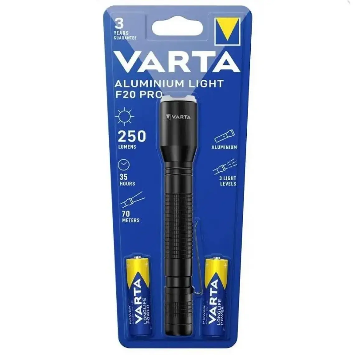 Varta 16607 El Feneri Alüminyum Işık F20 Pro Aydos