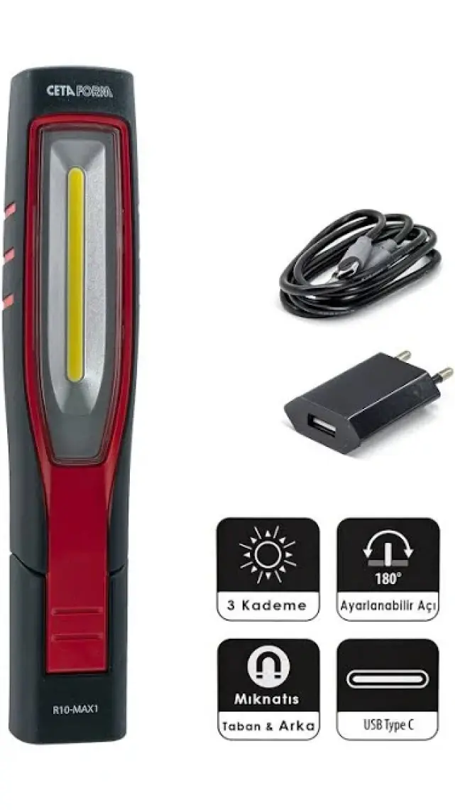 Ceta Form R10-MAX1 Şarjlı LED Çalışma Lambası