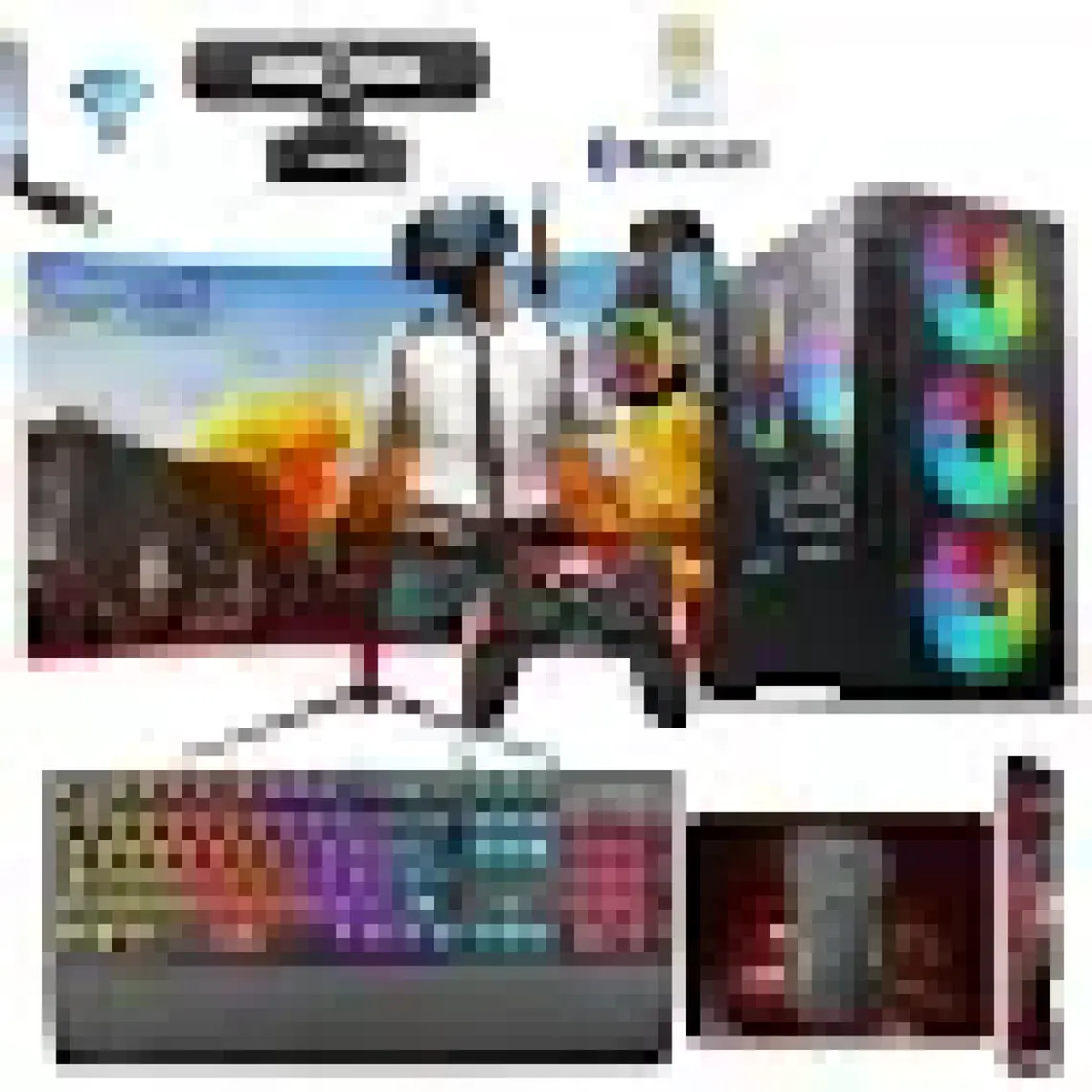 Zeiron RX44 İ5-3470 16GB 1TB+240GB GT730 23.8" Masaüstü Oyun Bilgisayarı