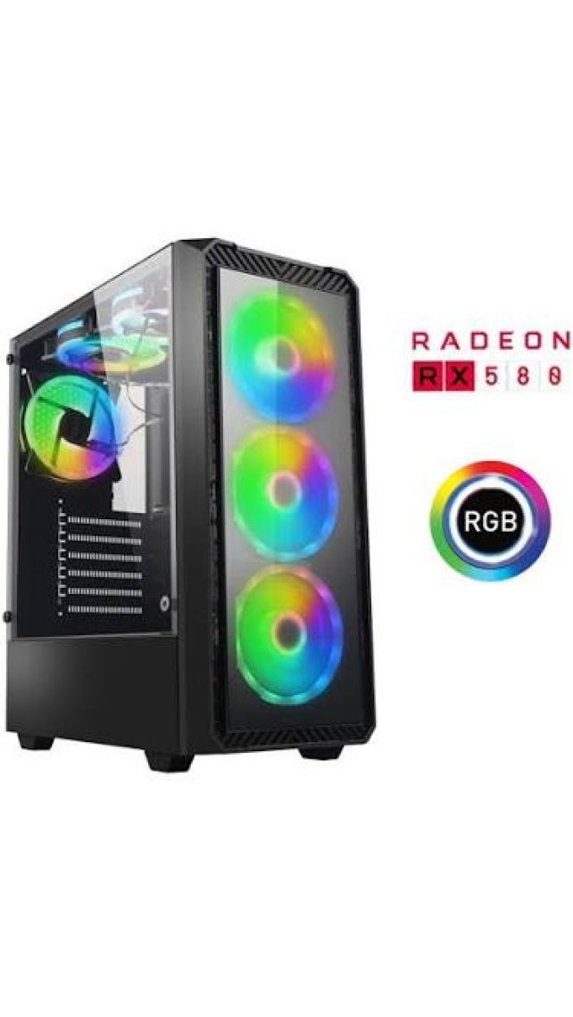 Xaser XSR314 i5 4590 16GB Ram 512GB SSD 8GB RX580 GDDR5 256Bit 23,8" 100Hz Curved Oyuncu Masaüstü Bilgisayarı