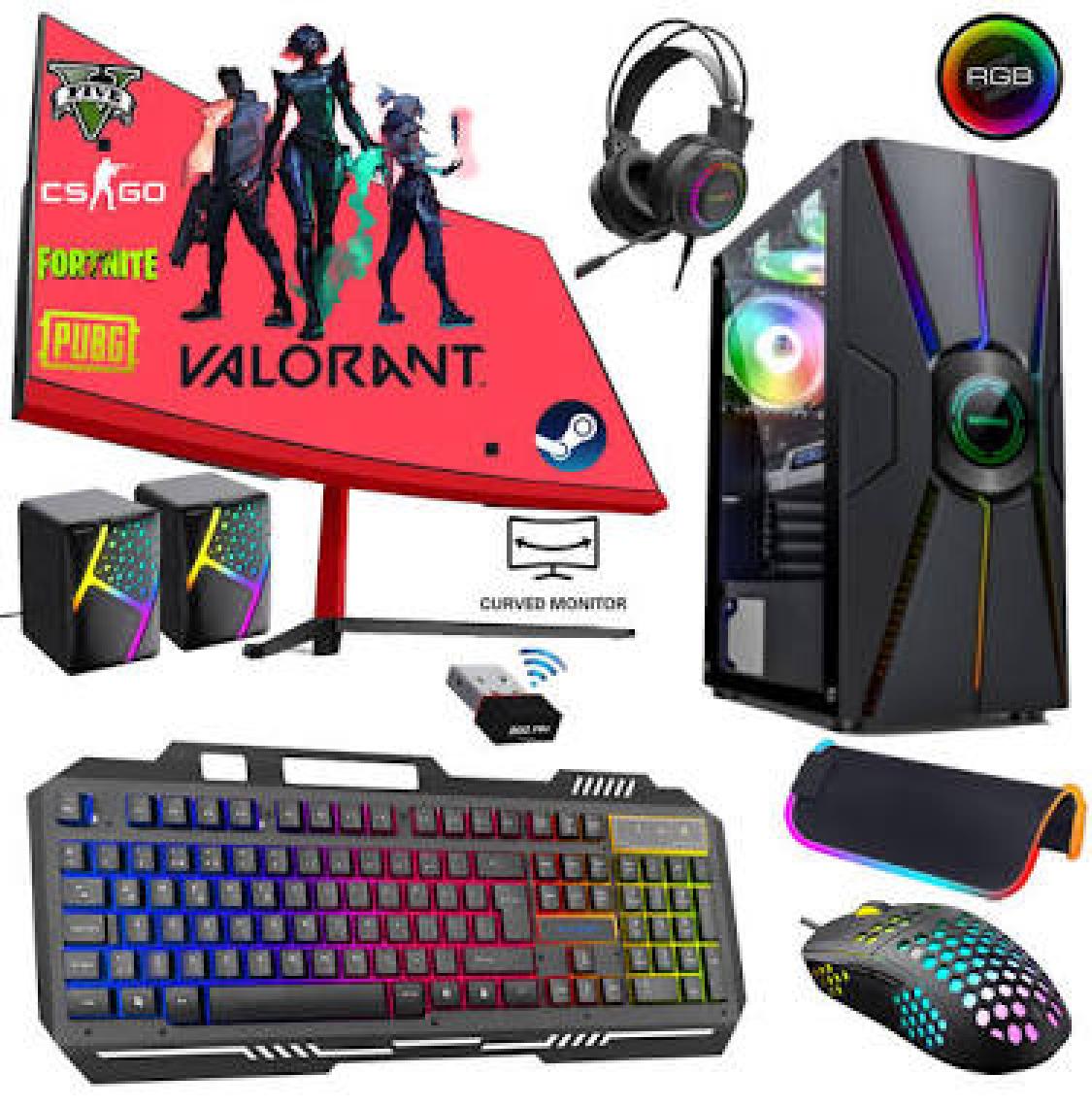 Xaser XSR314 i5 4590 16GB Ram 512GB SSD 8GB RX580 GDDR5 256Bit 23,8" 100Hz Curved Oyuncu Masaüstü Bilgisayarı
