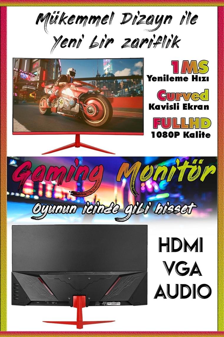 Dr15 I5-3470 16gb 256gb Ssd+1tb Hdd Rx550 4gb 23.8" Curved Oyuncu Masaüstü Bilgisayar