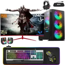 Zeiron Grade X7 Ryzen 5 5600X 32GB Ram 256GB M.2 Ssd+1tb HDD RTX3050 27" 240Hz Oyuncu Bilgisayarı