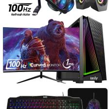 Izoly RX44 İ5-4400 16GB 512GB Sata SSD Rx 580 8gb Gddr5 24"100Hz Oyuncu Masaüstü Bilgisayarı