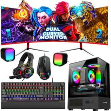 Dragos Python I5 10400F 16GB Ddr4 Ram 512GB M.2 Nvme SSD RTX3050 23.6 165Hz Çift Curved Gaming Pc