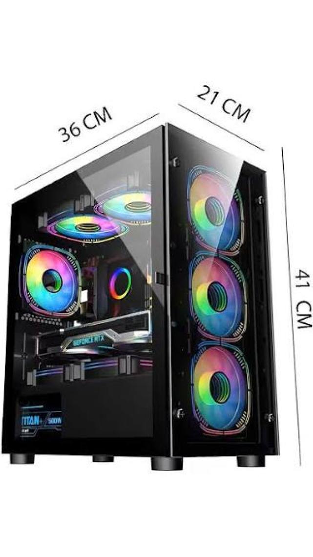 İzoly Lotus x Mega I5-4570 16GB 256GB SSD Rx 580 8gb 24'' Oyuncu Masaüstü Bilgisayarı
